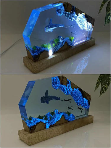 Today, I want to share a special kind of Mother's Day gift—a resin lamp