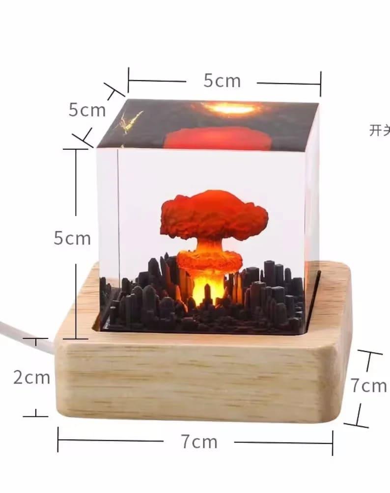 Atomic Bomb Resin Lamp （ Best Gift 🎁 ）