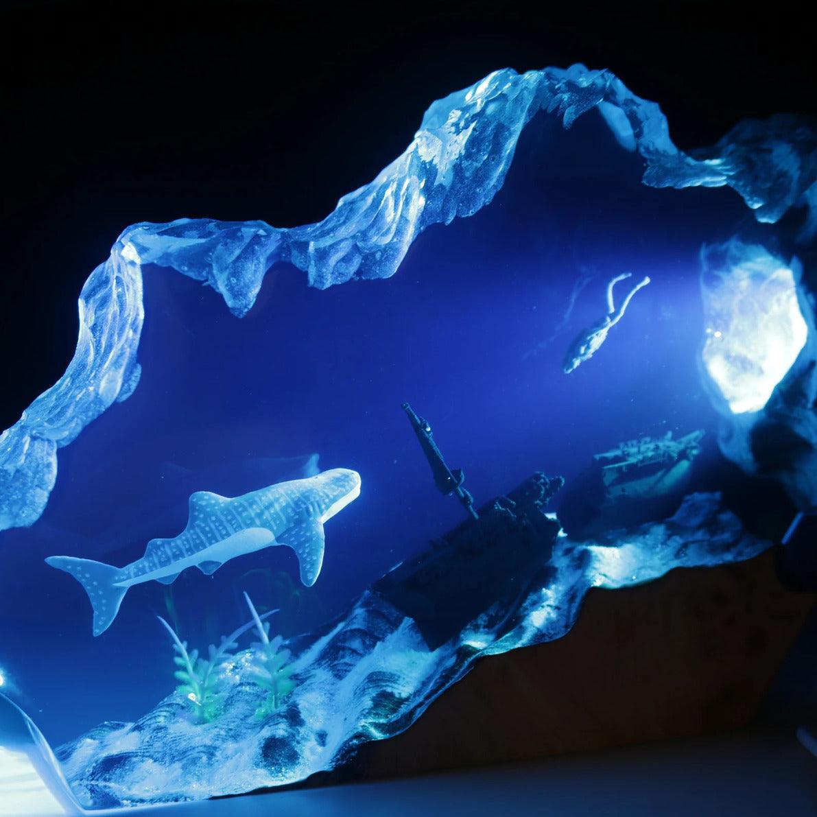 Whale Shark Night Light, Perfect Gift For Diving Enthusiasts, Table Lamp For Unique Home（ Best Gift 🎁 ）