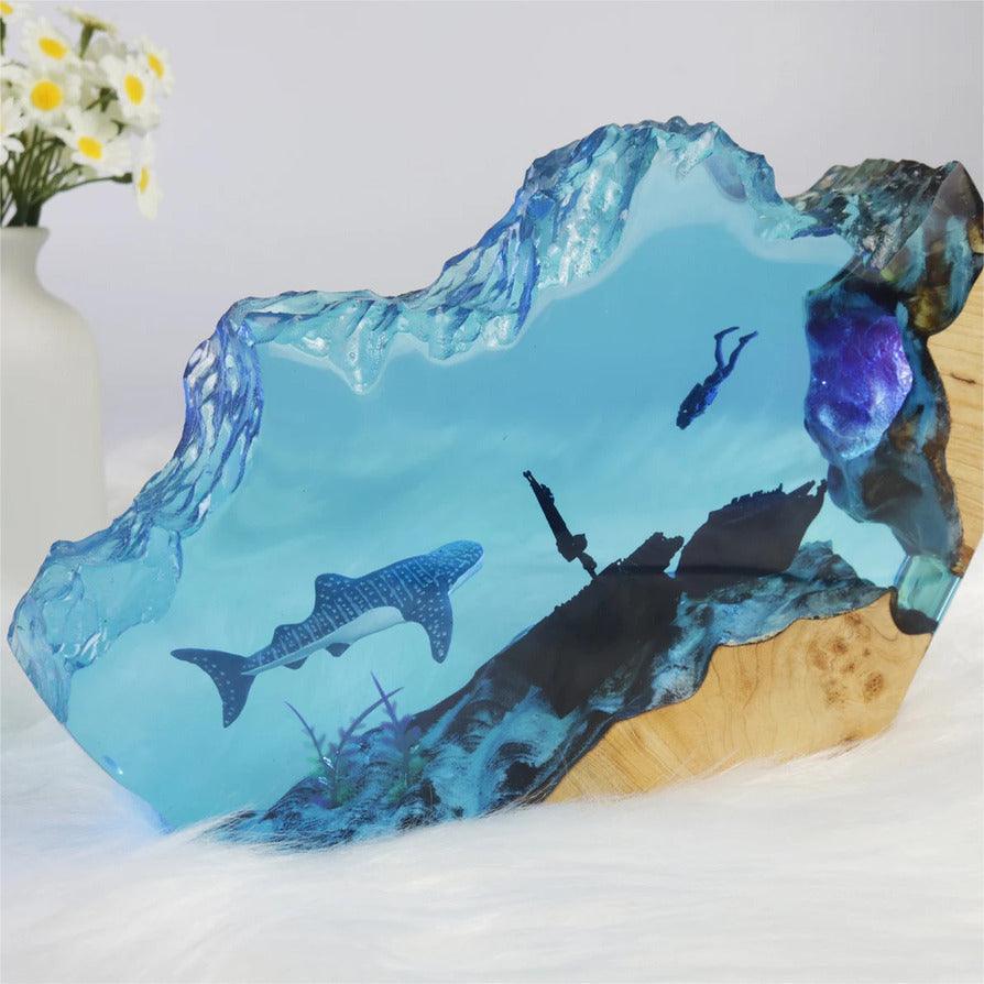 Whale Shark Night Light, Perfect Gift For Diving Enthusiasts, Table Lamp For Unique Home（ Best Gift 🎁 ）