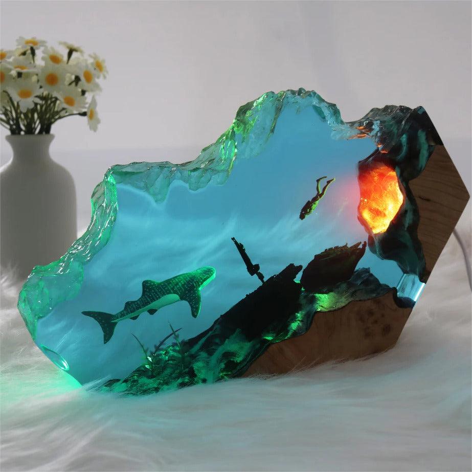 Whale Shark Night Light, Perfect Gift For Diving Enthusiasts, Table Lamp For Unique Home（ Best Gift 🎁 ）