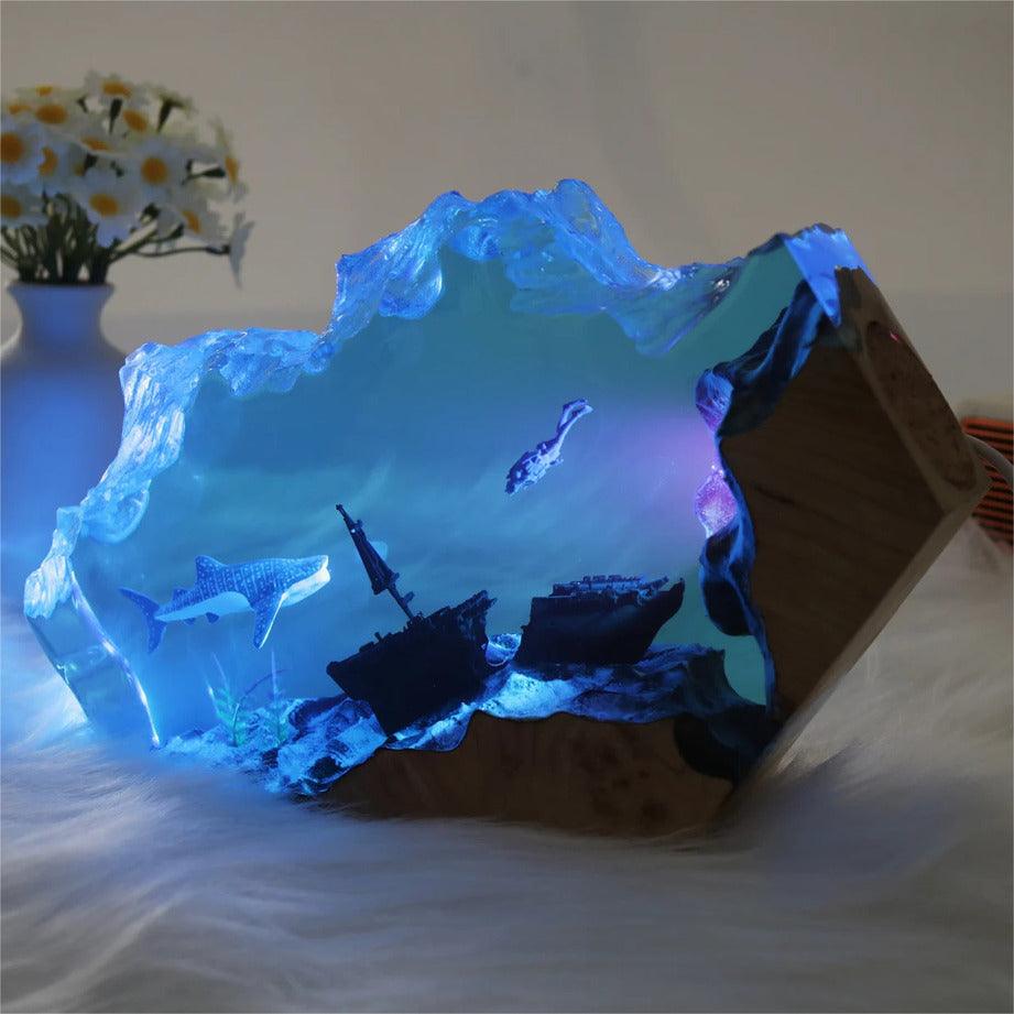 Whale Shark Night Light, Perfect Gift For Diving Enthusiasts, Table Lamp For Unique Home（ Best Gift 🎁 ）