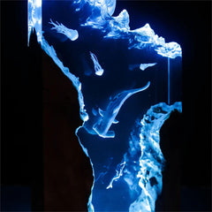 Hammerhead Shark and Diver Resin Night Light，Resin Lamp （ Best Gift 🎁 ）