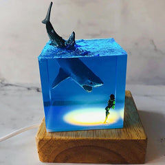 The resin shark night light （ Best Gift 🎁 ）